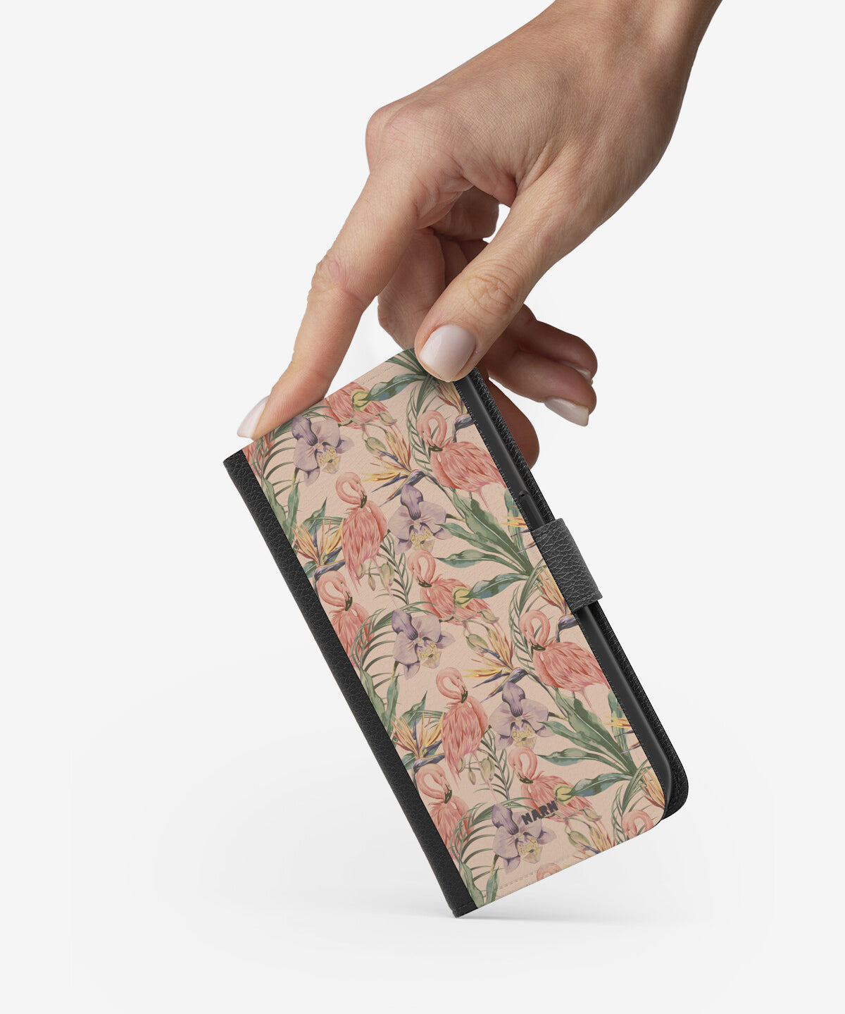 Sony Xperia 1 II Wallet Case - Flamingos & Flowers - View 2