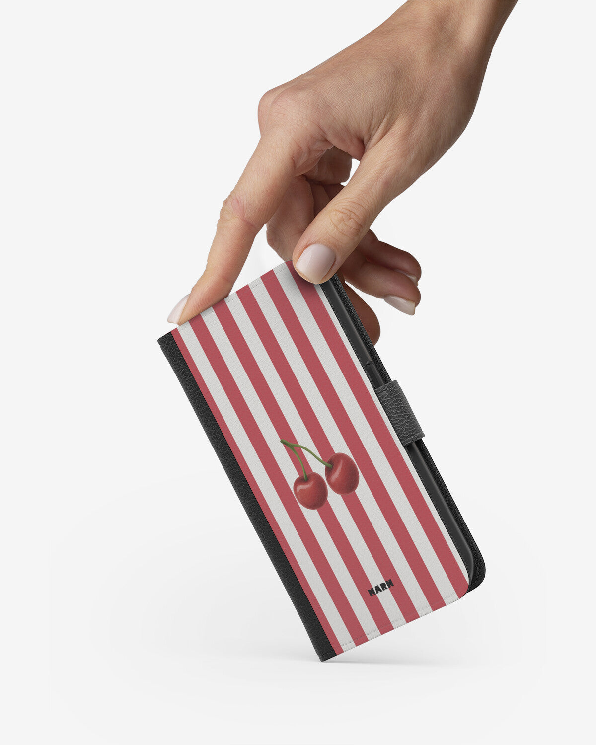 Sony Xperia 1 II Wallet Case - Cherry Stripes - View 2
