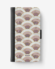 Sony Xperia 10 II Wallet Case - Pink Marble Waves - View 1