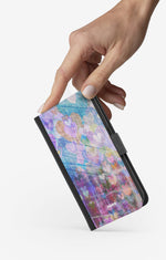 Sony Xperia 10 II Wallet Case - Purple Hearts - View 2