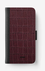 Sony Xperia 10 IV Wallet Case - Rouge Croc - View 1