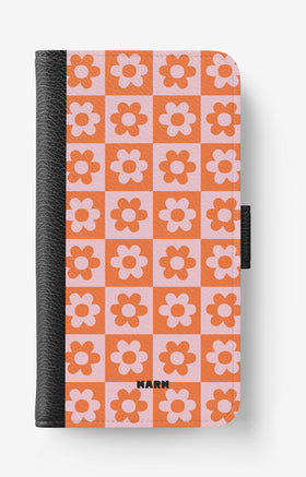 Sony Xperia 10 Wallet Case - Peach Petals - View 1