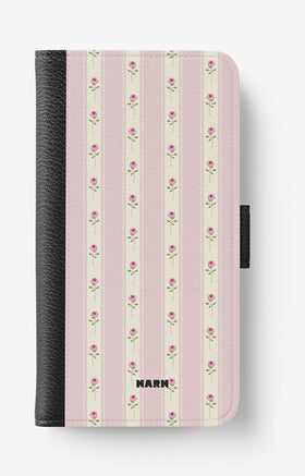 Sony Xperia 10 Wallet Case - Rose Lines - View 1