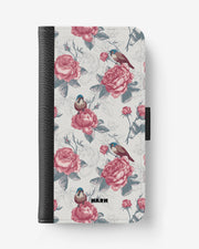 Sony Xperia XZ / XZS Wallet Case - Birds Among Roses - View 1