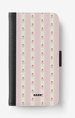 Sony Xperia XZ2 Wallet Case - Rose Lines - View 1