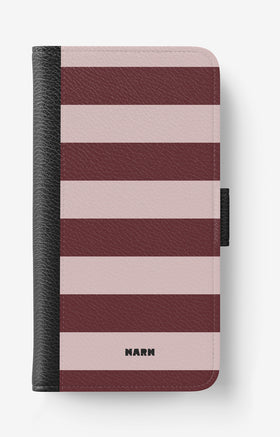 Xiaomi Mi 11 Wallet Case - Cranberry Stripe - View 1