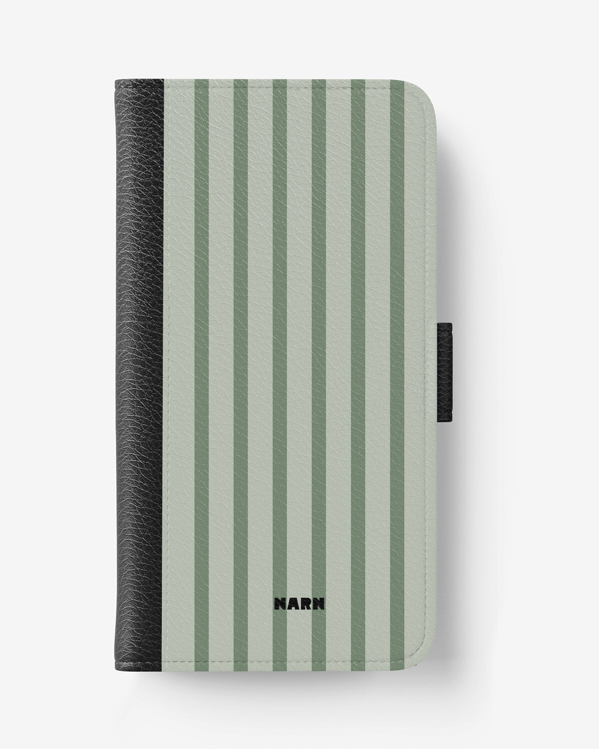 Xiaomi Redmi 12C Wallet Case - Sage Stripes - View 1